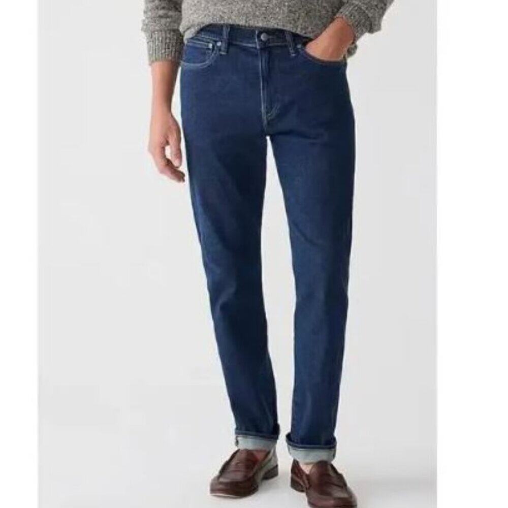 J.Crew Men's 770 Stretch Denim Jeans Dark Wash 31x32 Preppy Old Money Academia